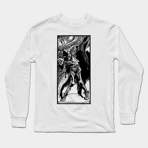 Death as a Jester Long Sleeve T-Shirt by UndiscoveredWonders